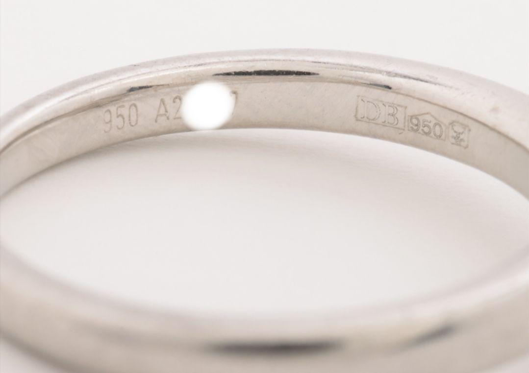 デビアス ダイヤモンドリング 指輪 0.79ct/H/VS2/EX 証明書付き