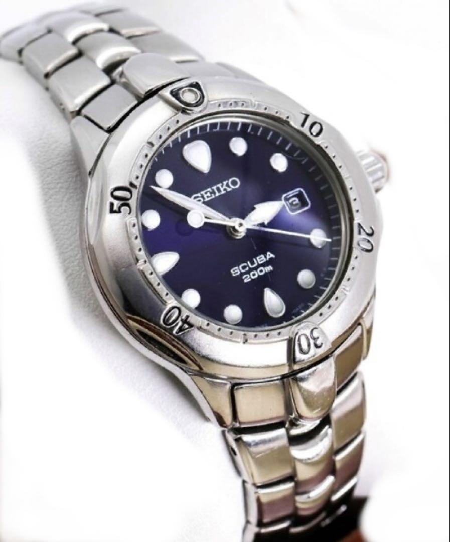 SEIKO SCUBA クォーツ ダイバーズ蓄光 7N35-7N85 - メルカリ