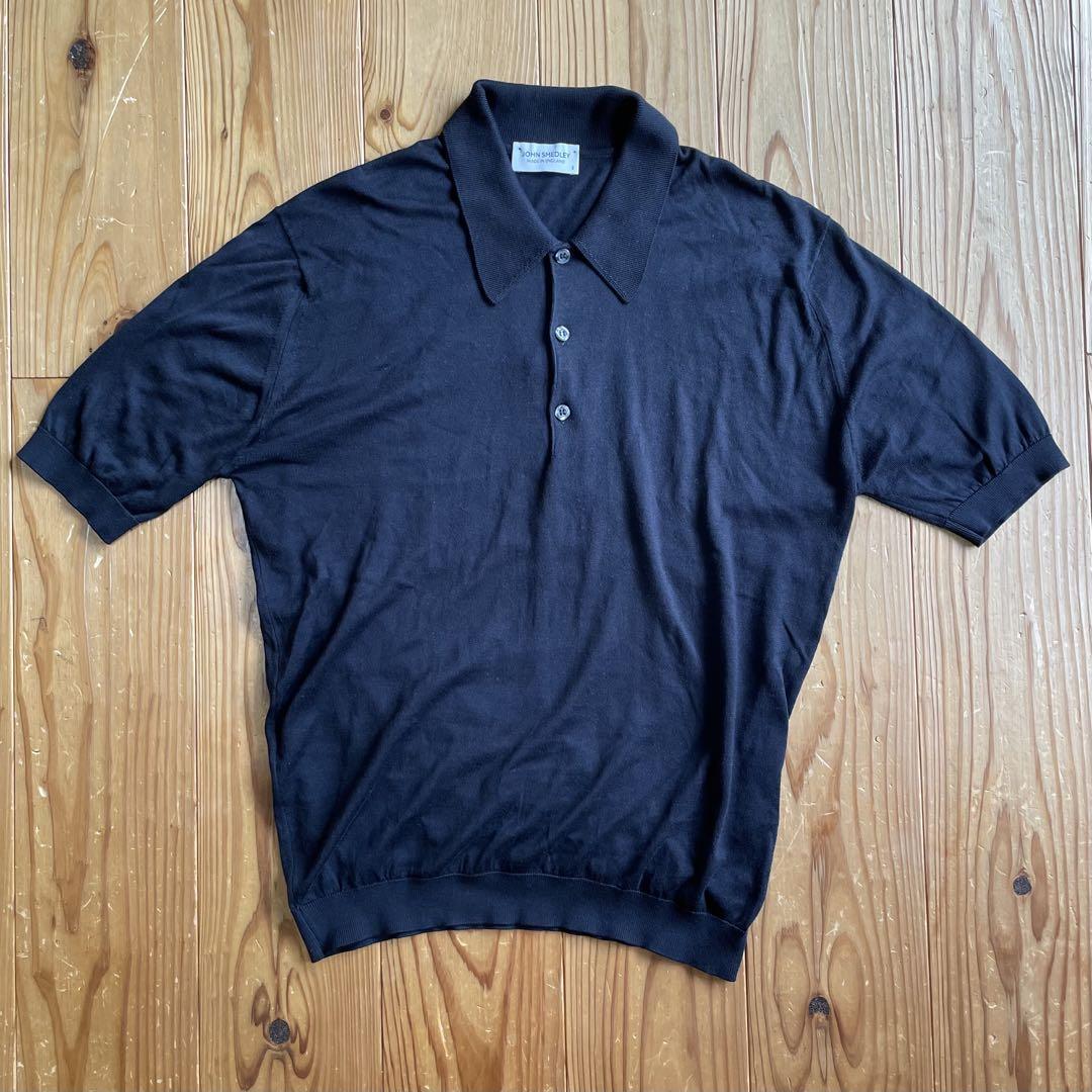 JOHN SMEDLEY ジョンスメドレーポロシャツ ISIS BLACK S