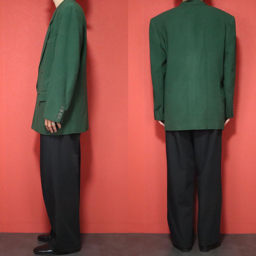 クリスチャンディオール　ダブルジャケット　ヴィンテージ　希少 レディース 古着 80s USA製 Christian Dior ダブルブレスト
