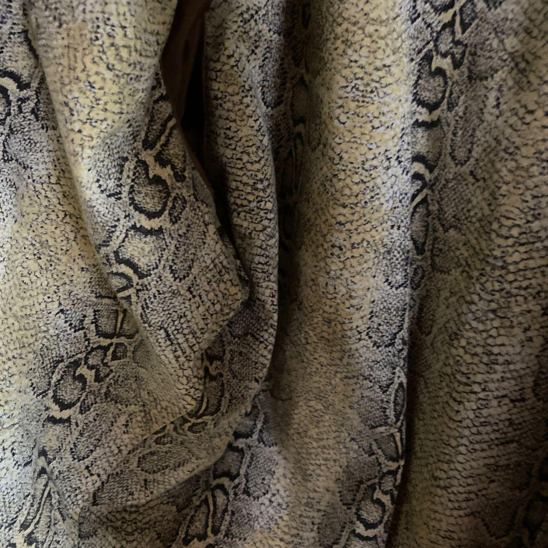 cavalli ウエスタンヨーク　パイソン柄裏　デニムジャケット L