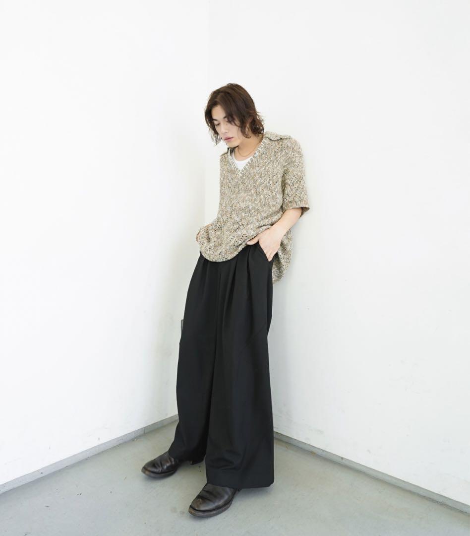 Camphor Wood 2タックスーパーバギーフレアスラックス