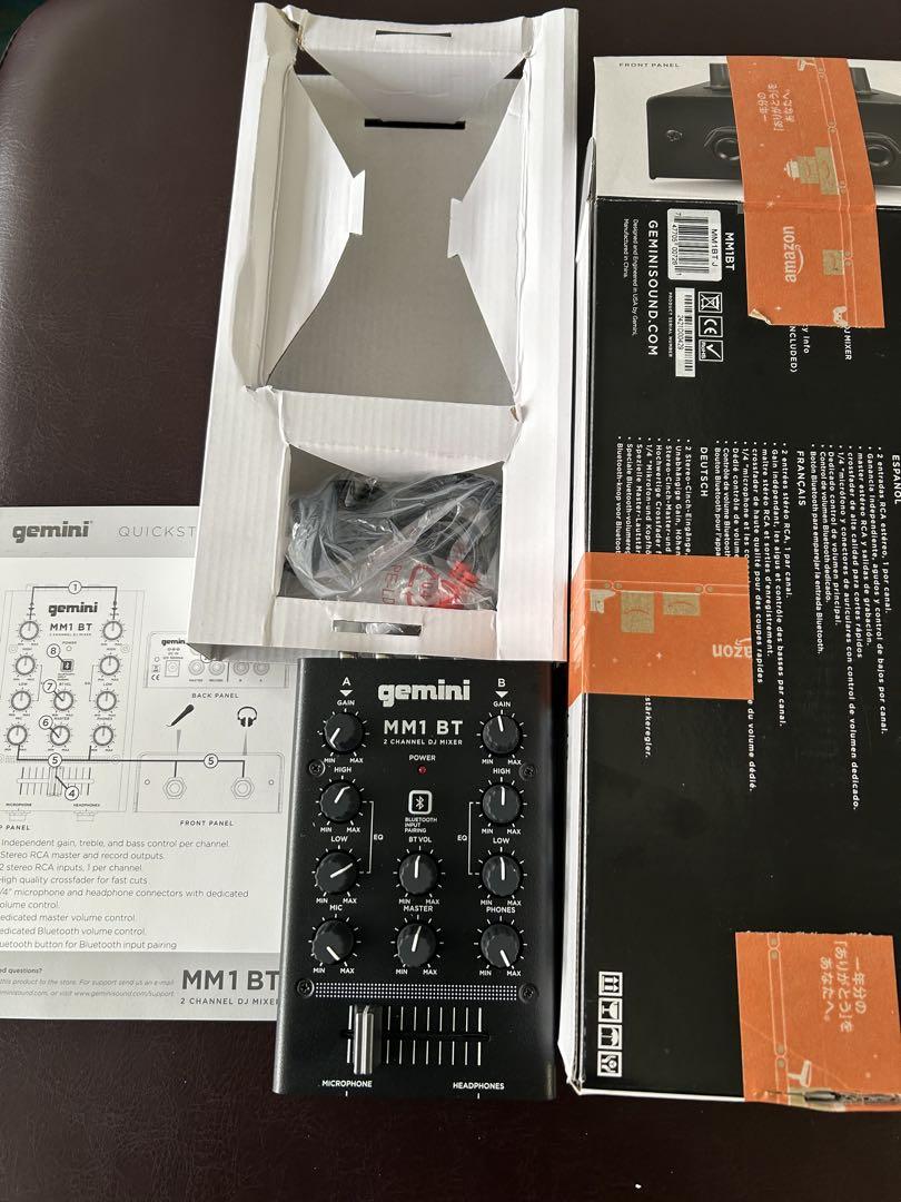 未使用品早い者勝ちGemini MM1 BT 2チャンネルDJミキサー国内正規品