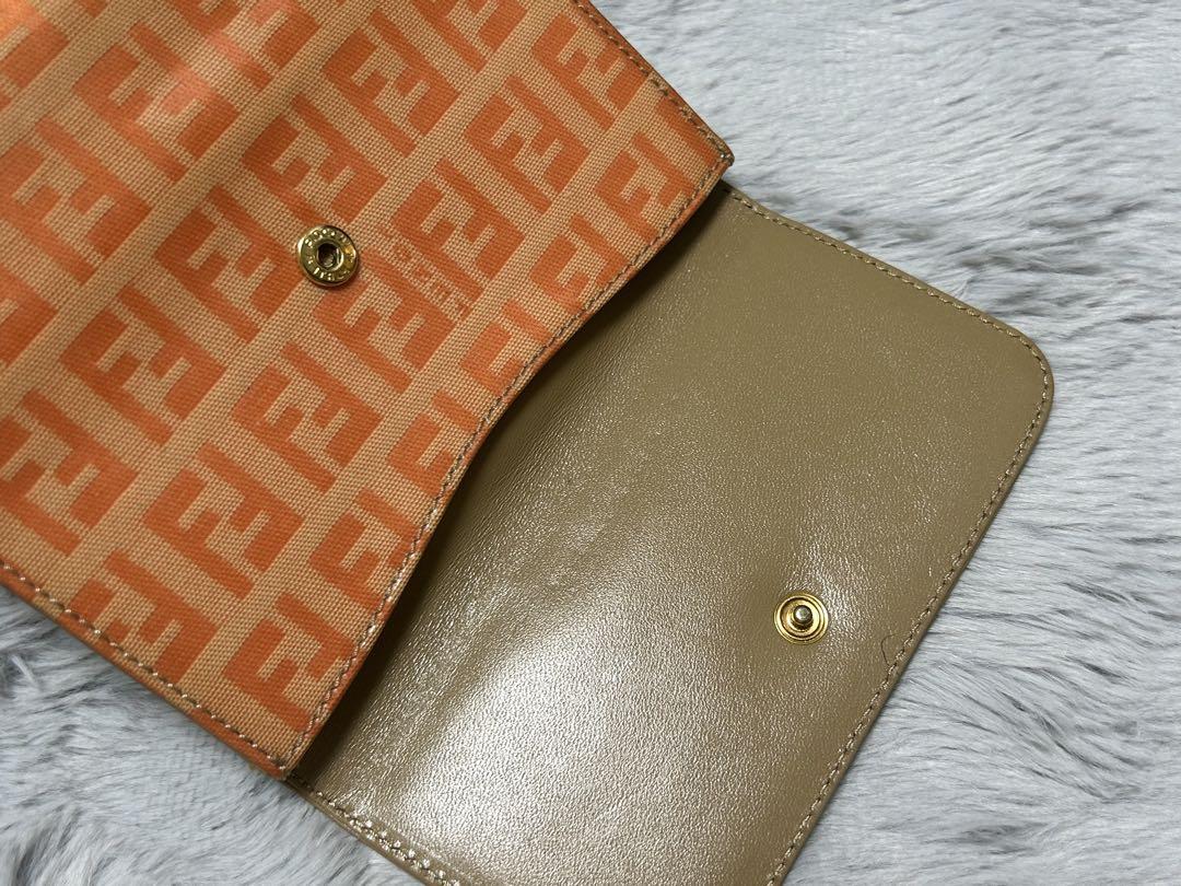 FENDI ミニ財布ズッカ ズッキーノ レザー PVC 小物