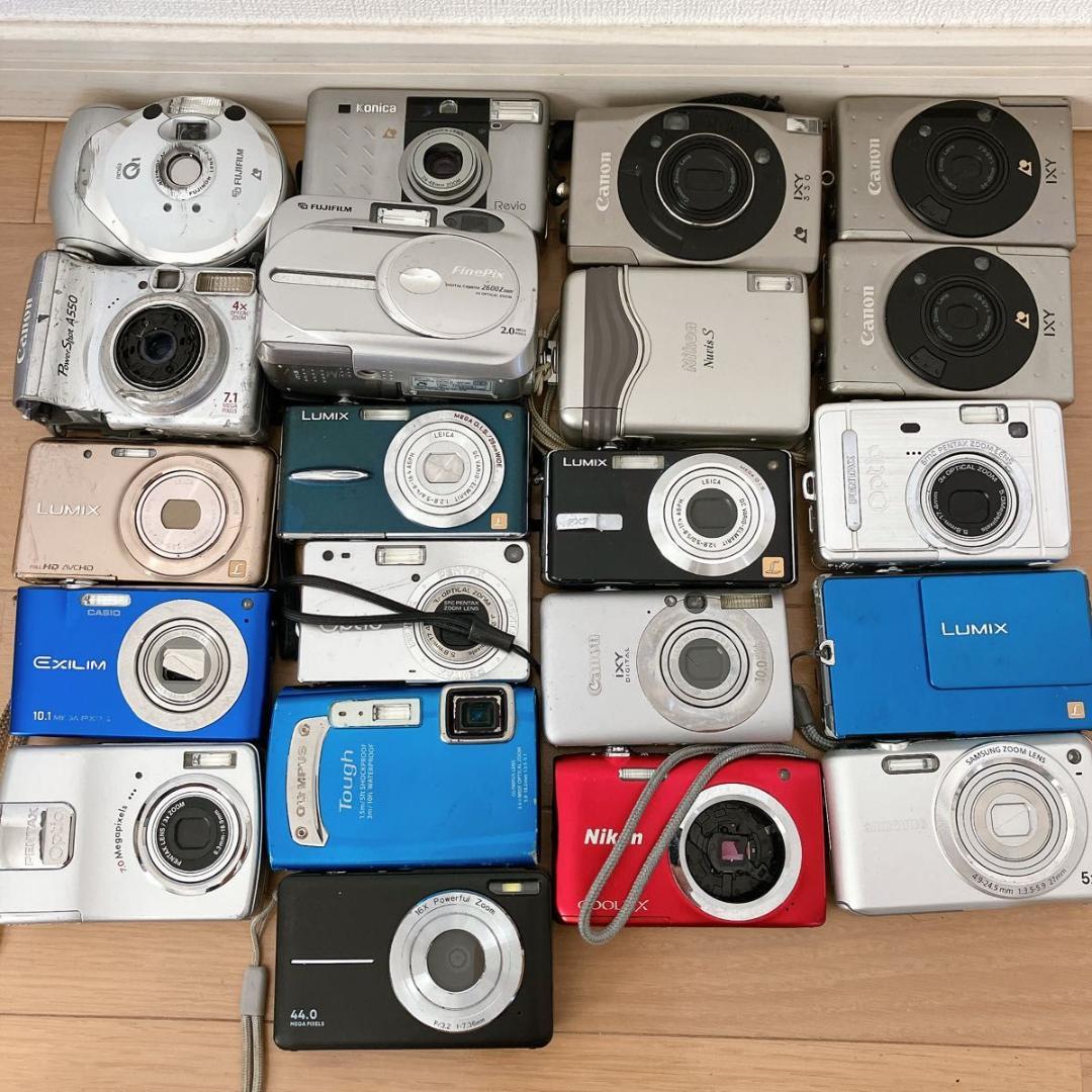 21台 カメラジャンク大量まとめ売り canon IXY 現状品 FUJI