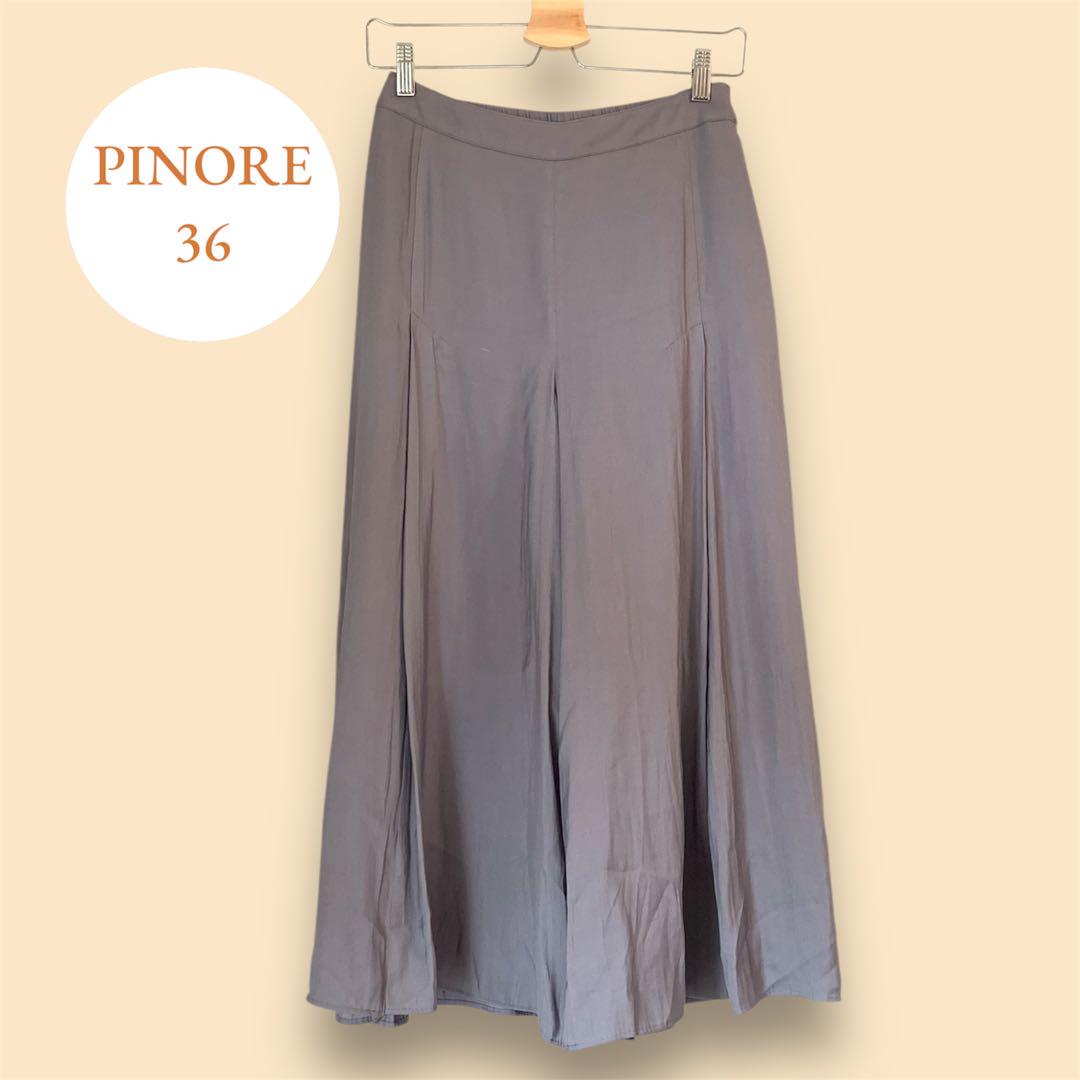 PINORE ピノーレ 春夏 ドレープ ワイドパンツ とろみ ガウチョパンツ