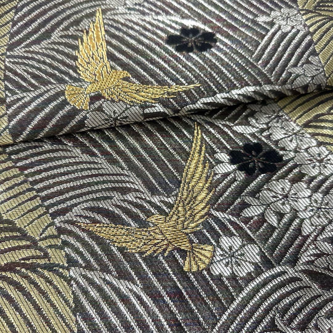 専用帯535 ●斉藤三才 羅天金糸帯 高級 正絹 六通 袋帯