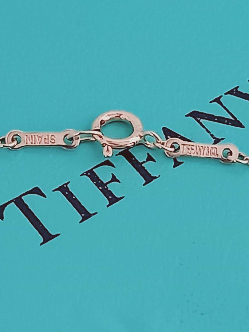 美品 TIFFANY ティファニー オープンハート シルバーネックレス ②