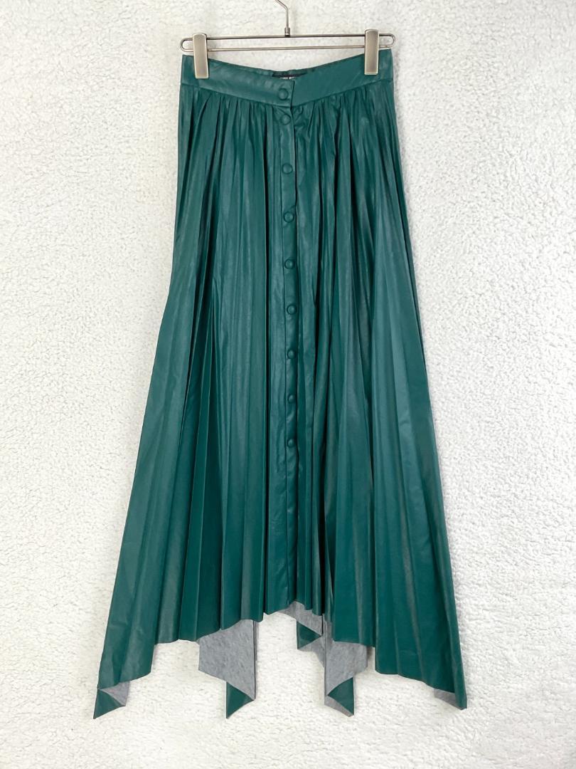 サイズS ISABEL MARANT フェイクレザープリーツスカート