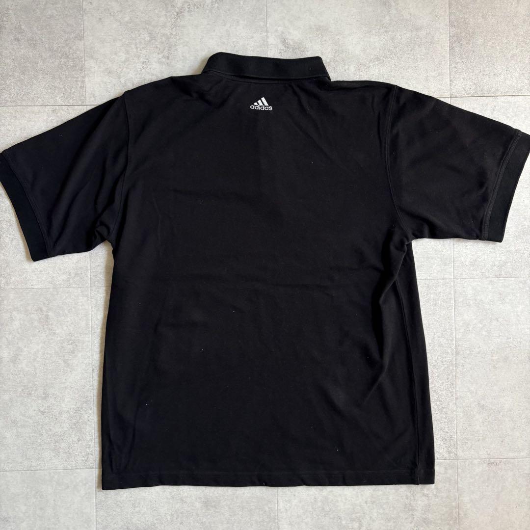 adidas ポロシャツ 半袖　古着　80s 90s 00s 90s 00s adidas original アディダス 刺繍 黒 ポロシャツ - メルカリ