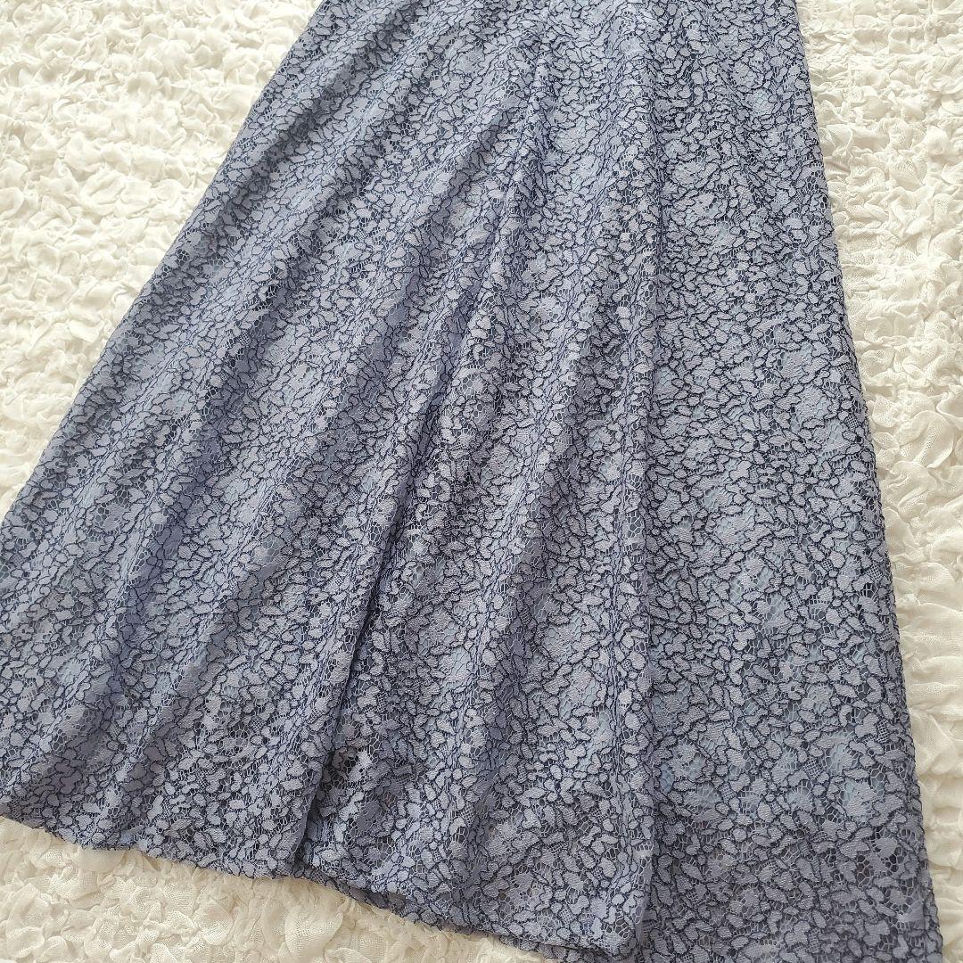 美品【SHIPS別注】kaene コードレースワンピース　パーティードレス