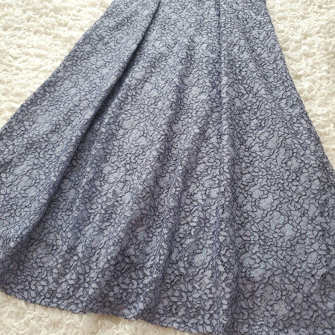 美品【SHIPS別注】kaene コードレースワンピース　パーティードレス