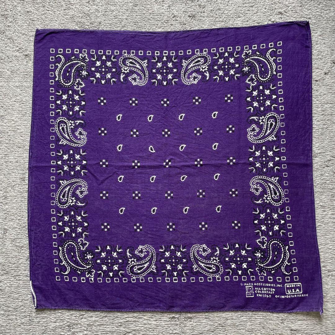 70s Paris Accessories パリス バンダナ USA製 スカーフ