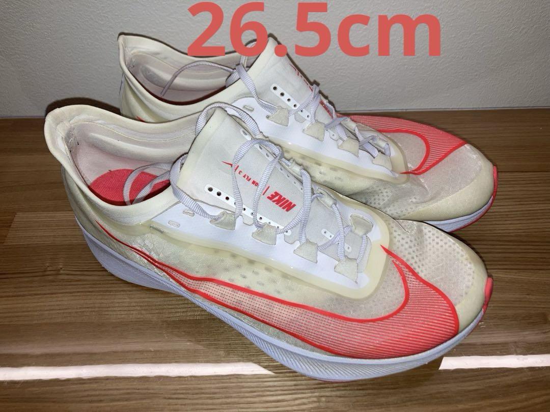 NIKE ナイキ　エアズームフライ3 ホワイト　レッド　26.5cm