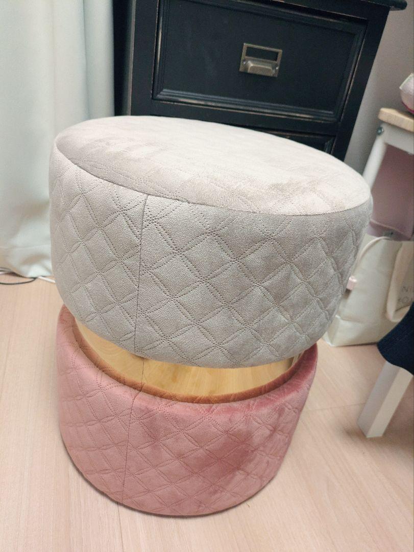 フランフラン　Francfranc ジェム スツール グレーxピンク