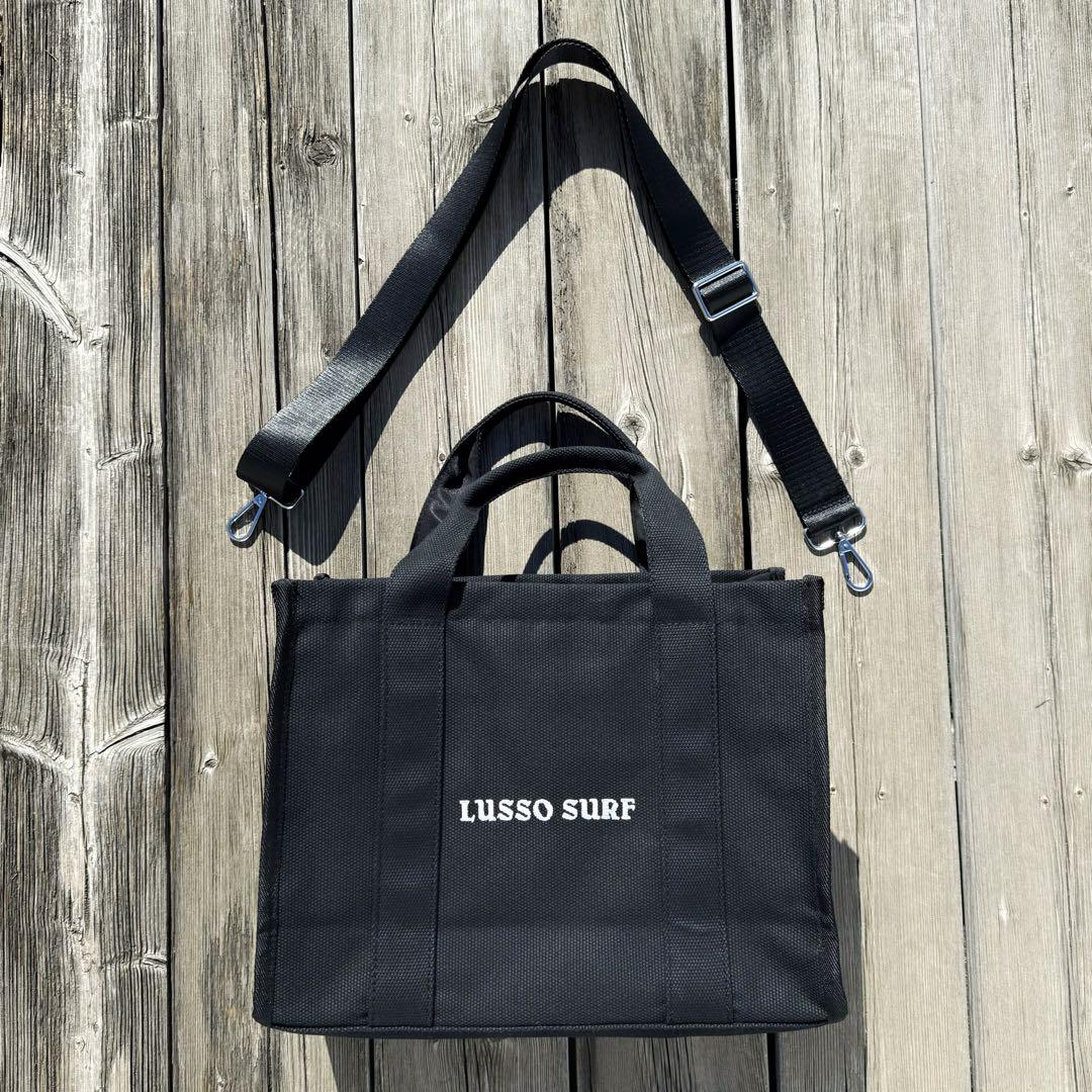 クリスマスに♡LUSSO SURF ショルダートートバッグ　ブラック　送料込み