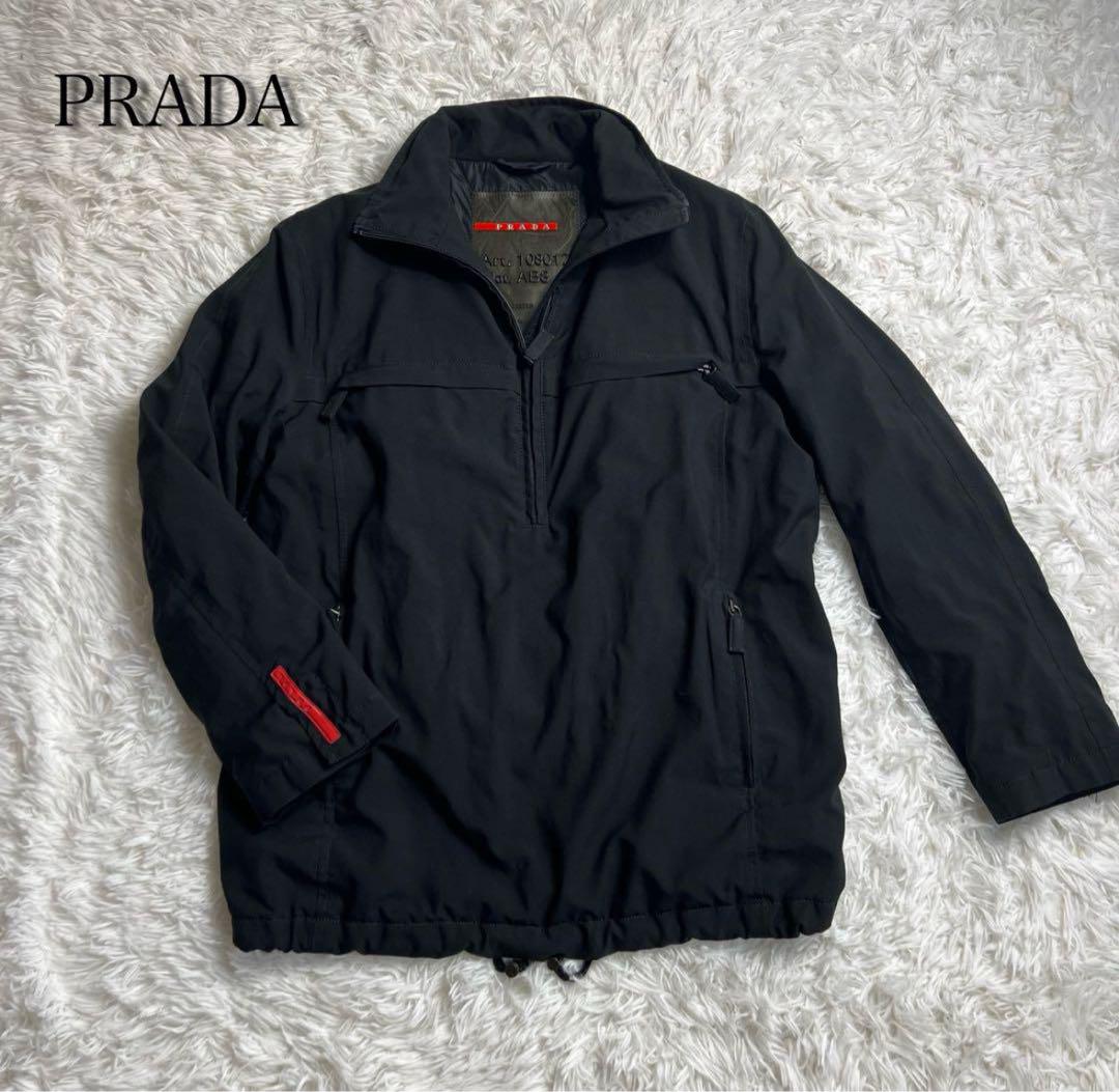 L*様 PRADA プラダ ハーフジップジャケット　ナイロン
