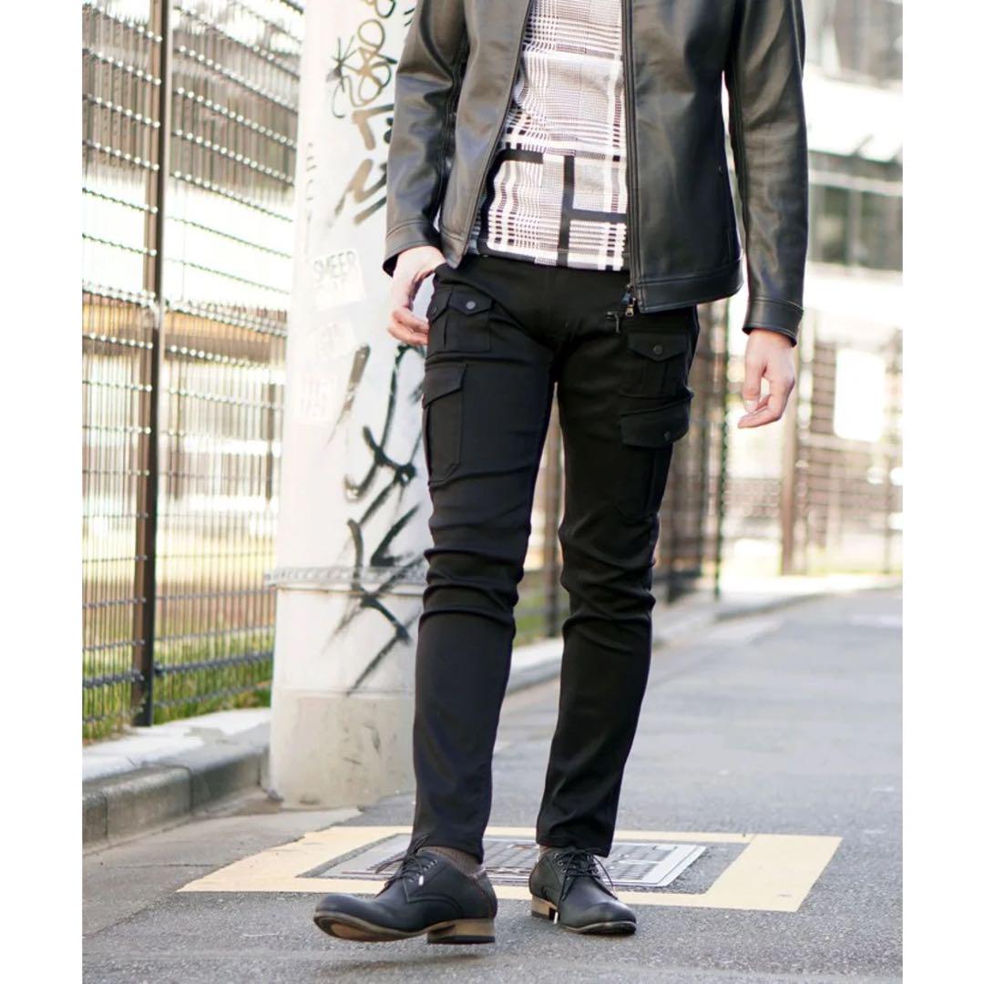 ガムストレッチ多ポケットカーゴパンツ　ニコル　ハイダウェイ