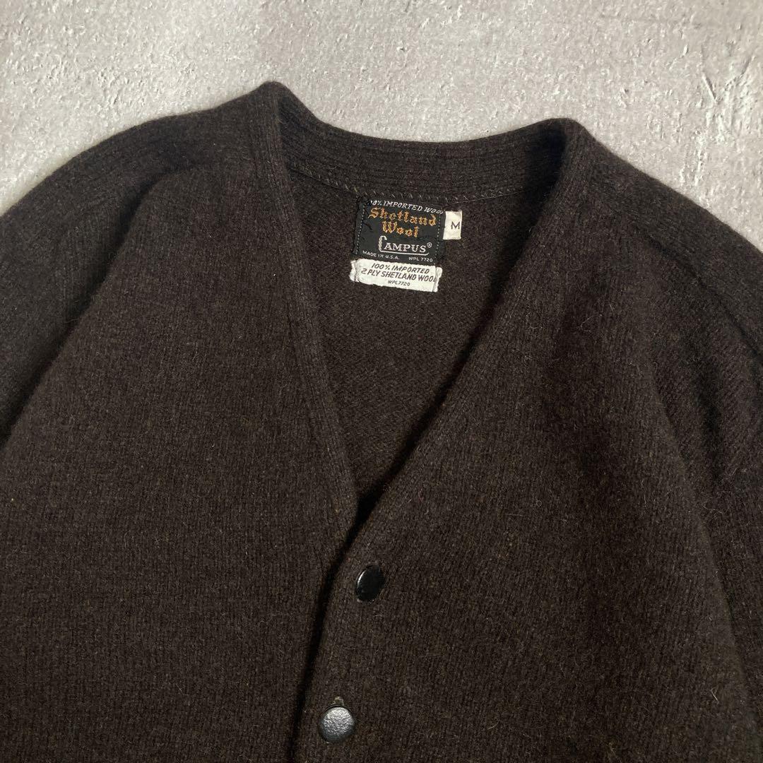 60's〜 CAMPUS Shetland Wool Cardigan