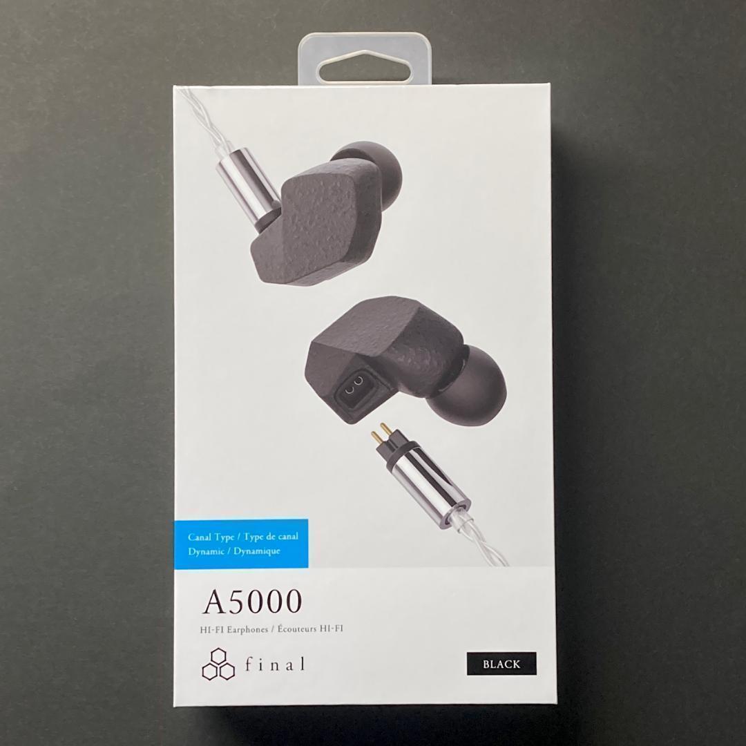 新品未開封★Final　A5000　有線イヤホン　付属品有　ファイナル　ブラック