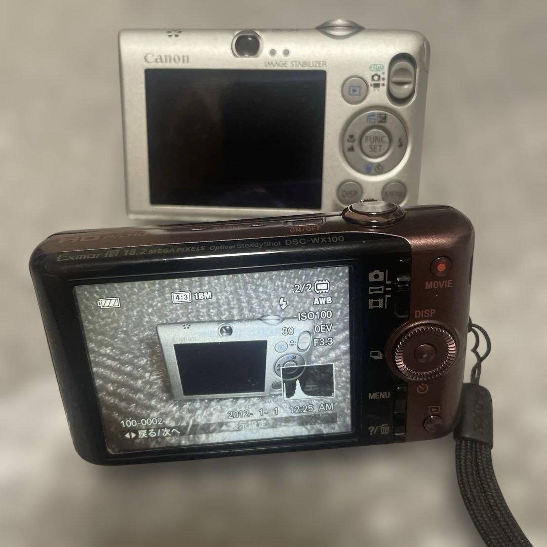 キャノン IXYD110IS ソニー DSC-WX100 デジタルカメラ