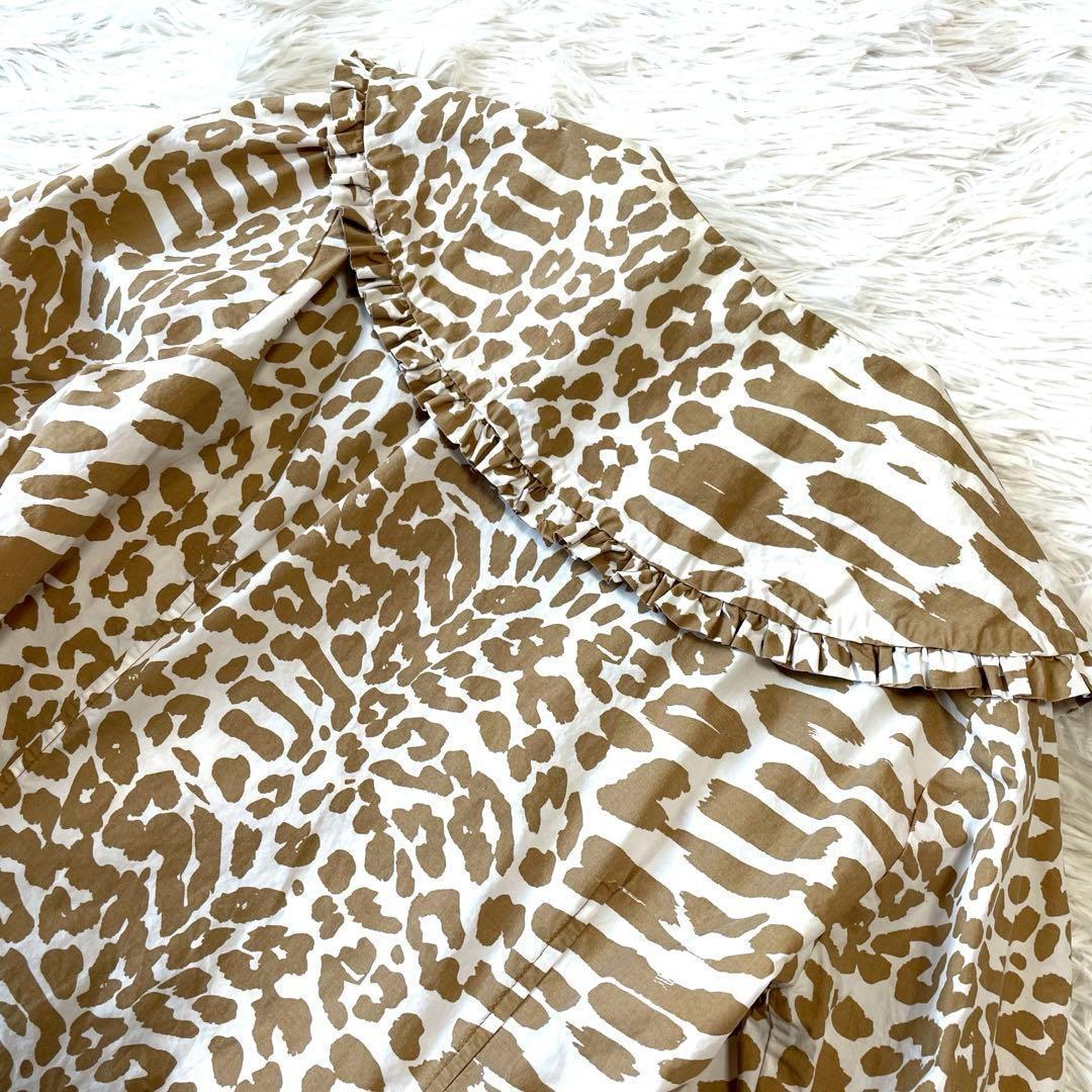 ガニー✨GANNI✨36/S✨コットンビックカラーフリルブラウス