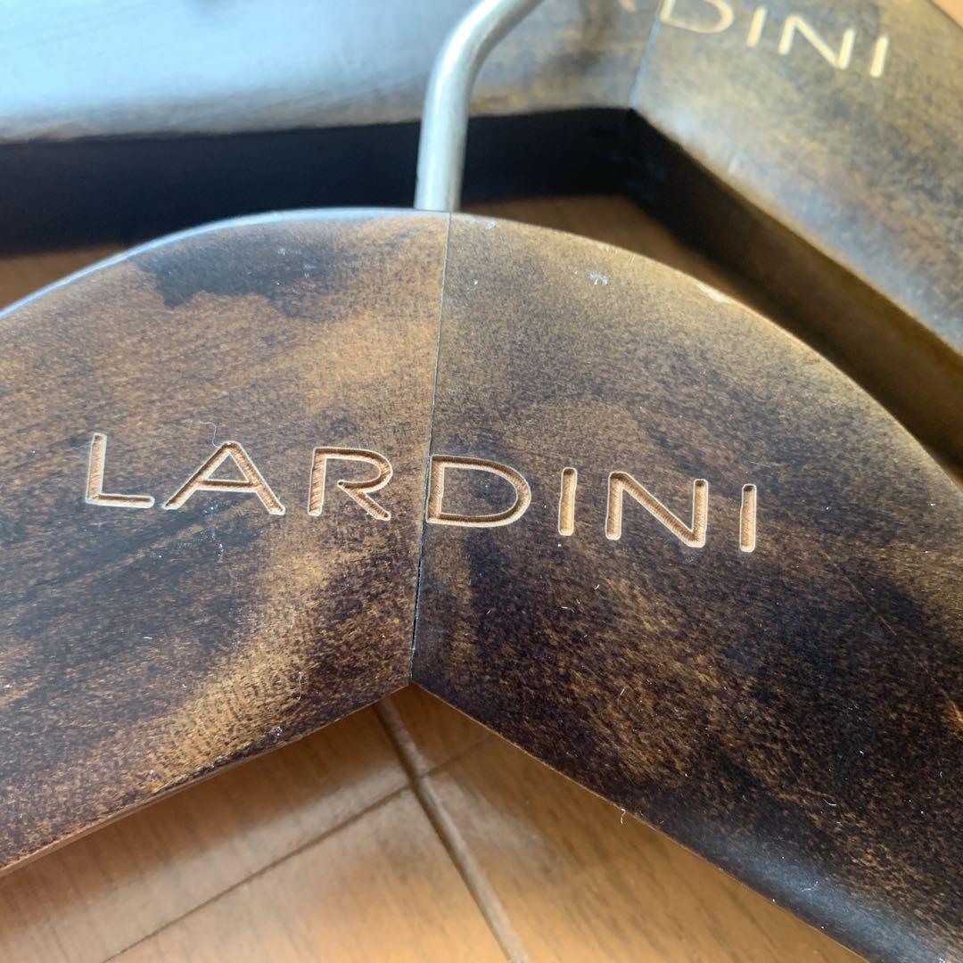＊貴重＊LARDINI ラルディーニ 純正 ウッドハンガー 2本 茶 40 B