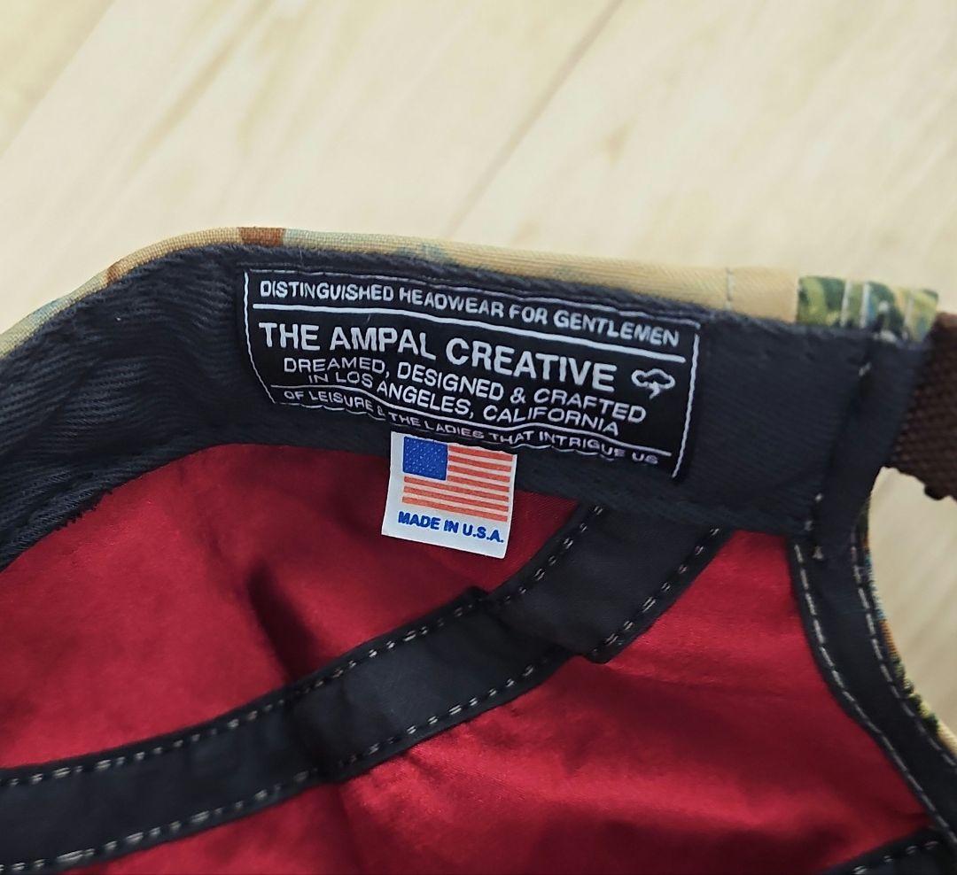 the ampal creative cap 総柄 グリーン