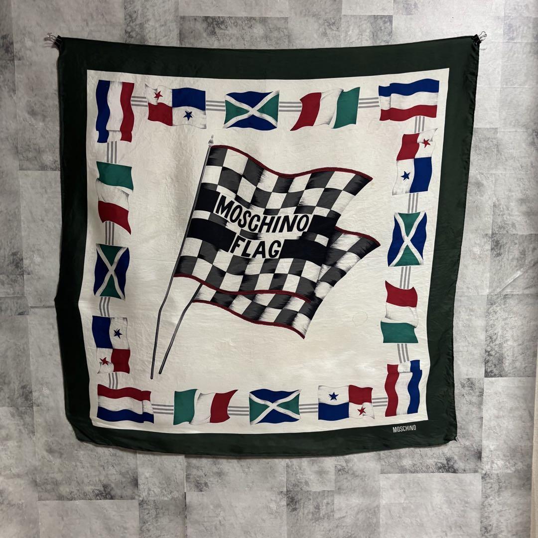 MOSCHINO シルクスカーフ　88×88 vintage
