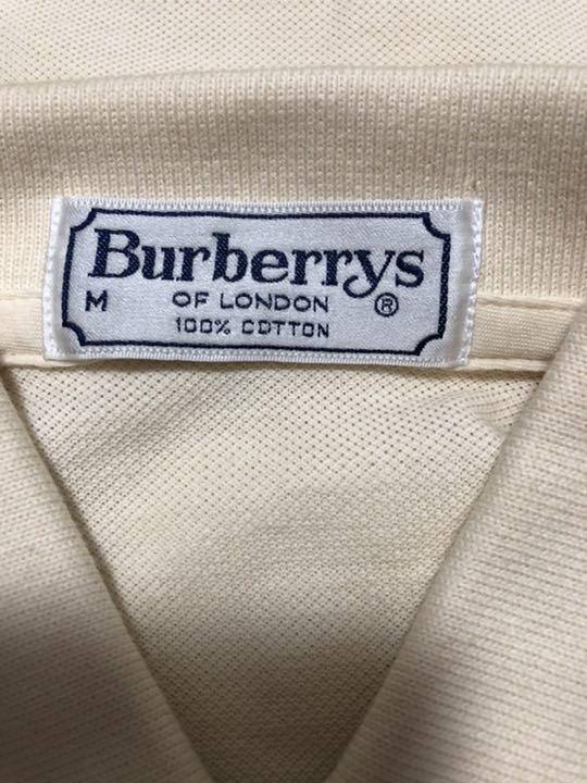 超美品 【希少!新品未使用90s Burberry】赤刺繍ロゴポロシャツ ノバ お取寄 ポロシャツ Burberry 新品未使用 ポロシャツ