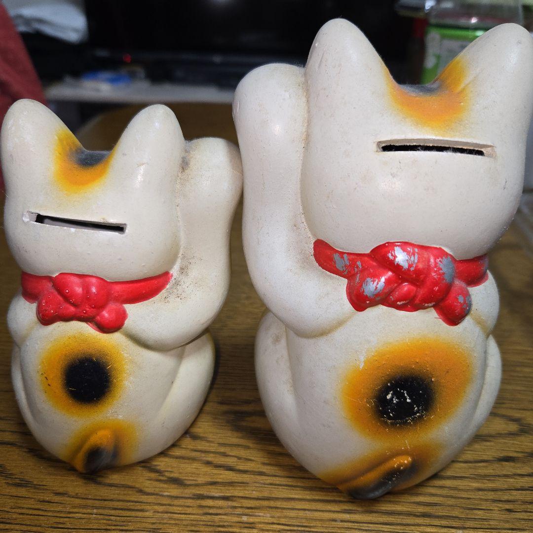 左右大小招き猫