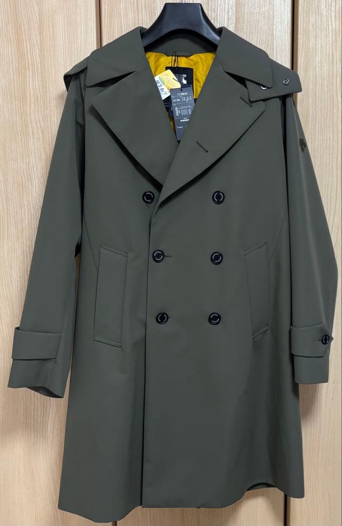 DESCENTE ダブルブレスト トレンチコートL