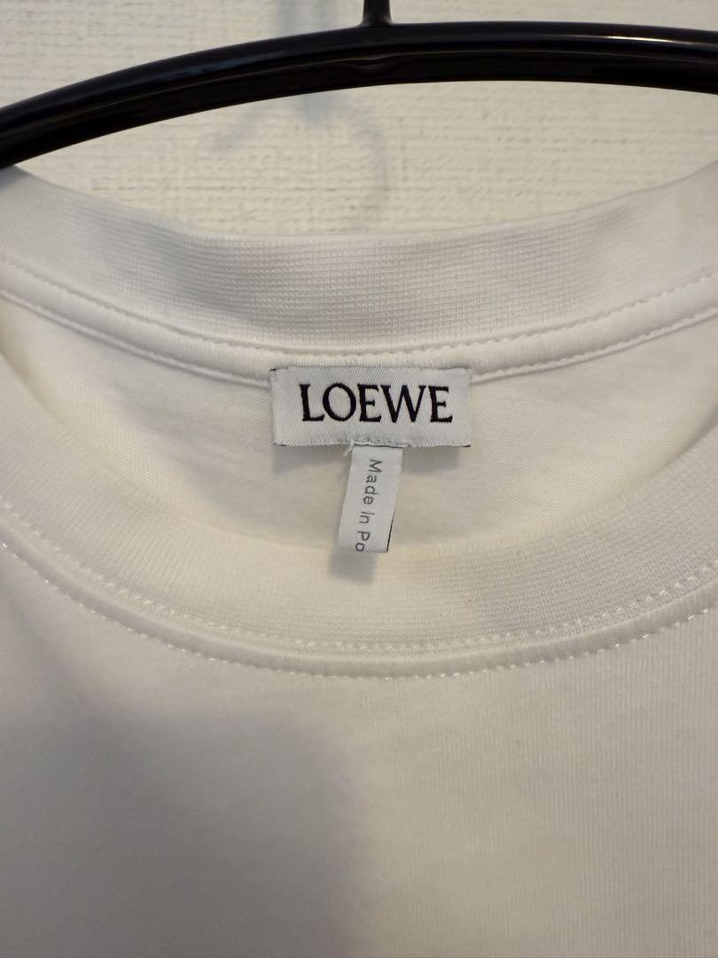 品質検査済 カットソー アナグラム ロエベ 長袖Tシャツ S ホワイト トップス