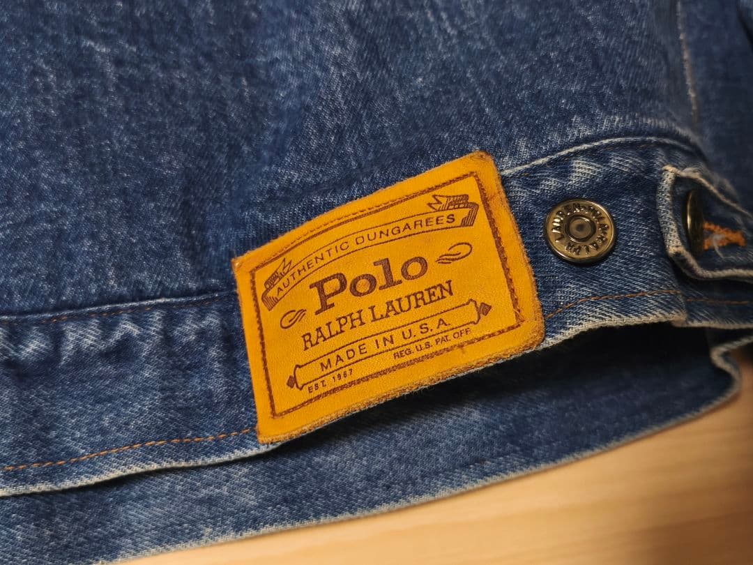 Polo Ralph Lauren デニムジャケット Gジャン 80s Polo Ralph Lauren デニムジャケット Gジャン 80s