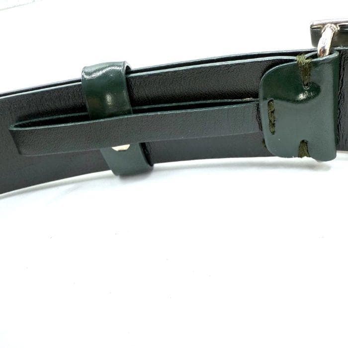 グッチ GUCCI ベルト エナメル調 細ベルト ダークグリーン シルバー 深緑 グッチ GUCCI ベルト エナメル調 細ベルト ダークグリーン シルバー 深緑