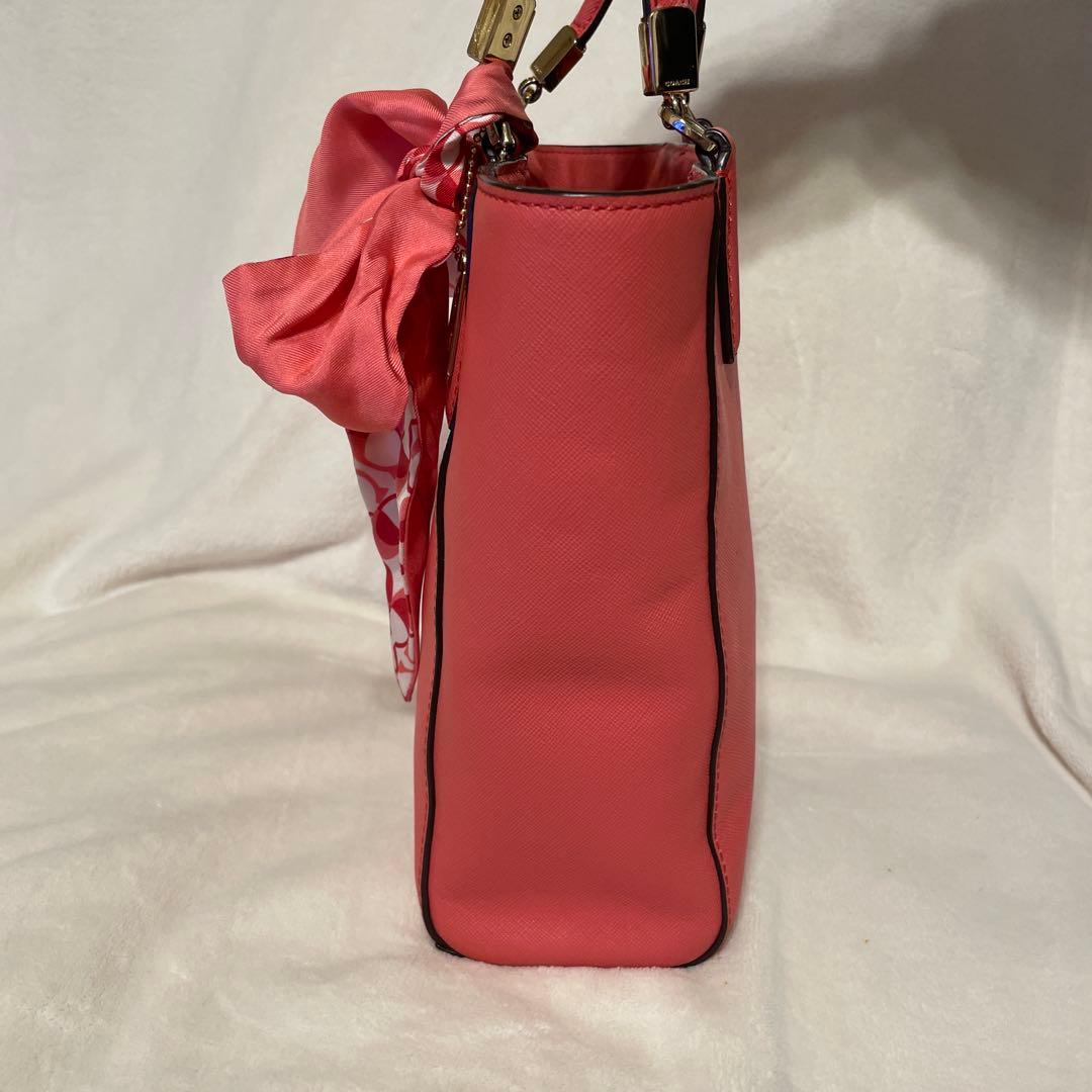 COACH 2way トートバッグ ショルダーバッグ レザー リボン付き 袋付き COACH 2way トートバッグ ショルダーバッグ レザー リボン付き 袋付き