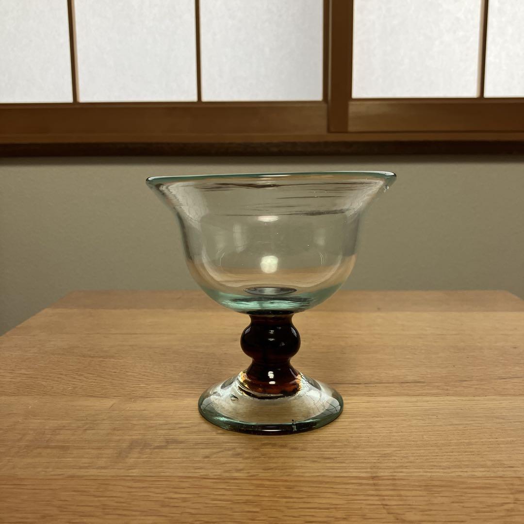 琉球ガラス　氷カップ　アンティーク