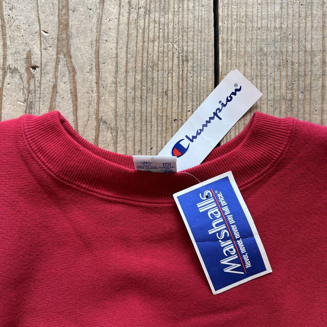 90年代 Champion リバースウィーブ デッドストック ヴィンテージ デッドストック 90s リバースウィーブ ツートンカラー 刺繍タグ
