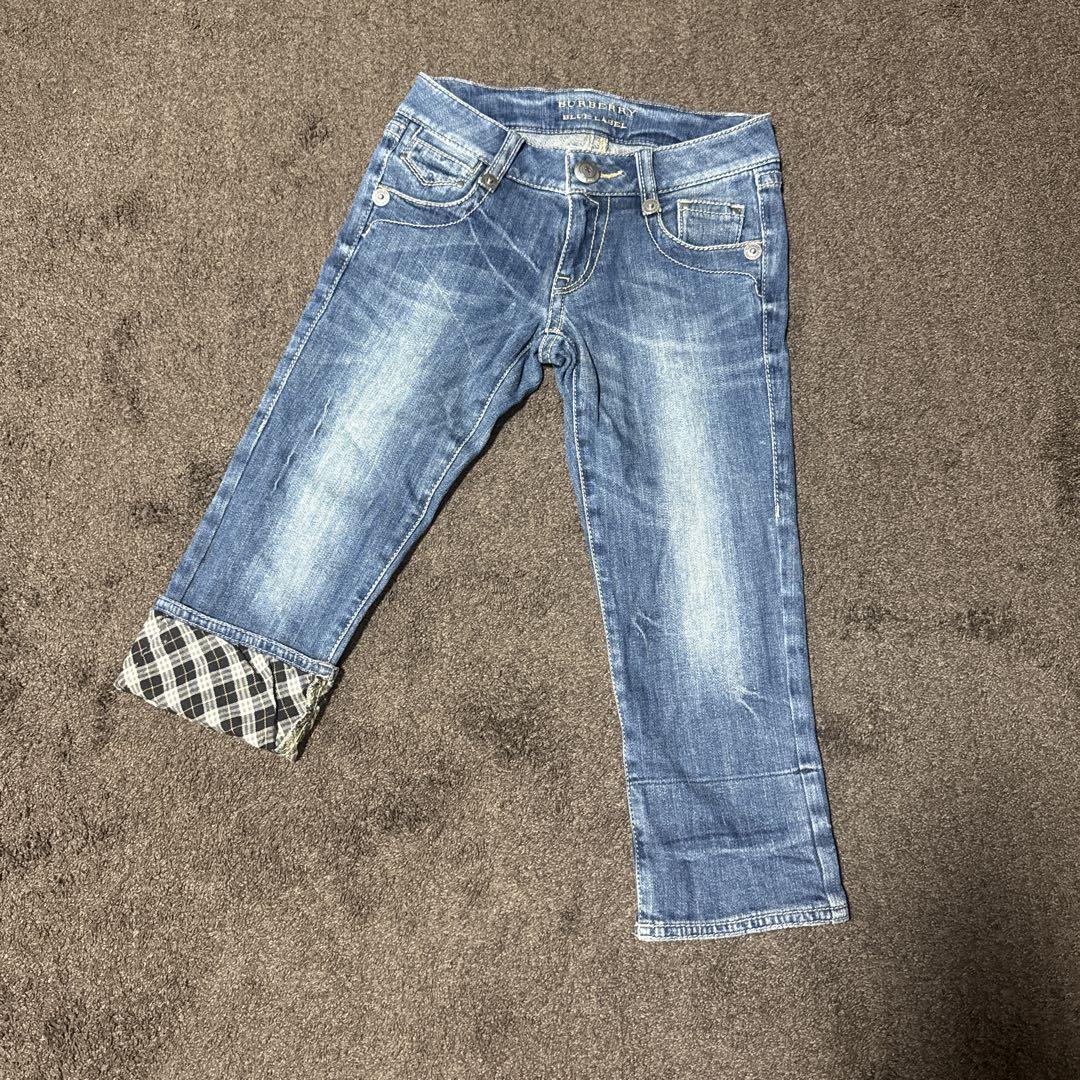 【美品】Burberry BLUE LABEL バーバリー　パンツ 美品 BURBERRY BLUE LABEL ホース刺繍 カーゴパンツ 38 - メルカリ