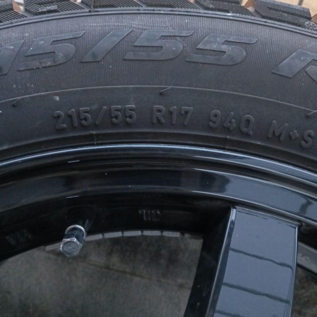215|55R17スタッドレス＆ホイール4本セット クラウン210系で使用