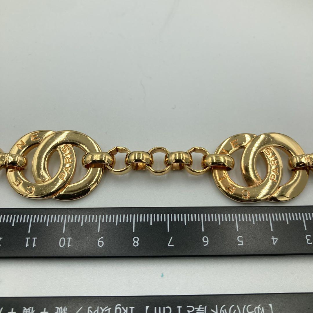 ！極美品！　ビンテージ　セリーヌ　ゴールド　ブレスレット