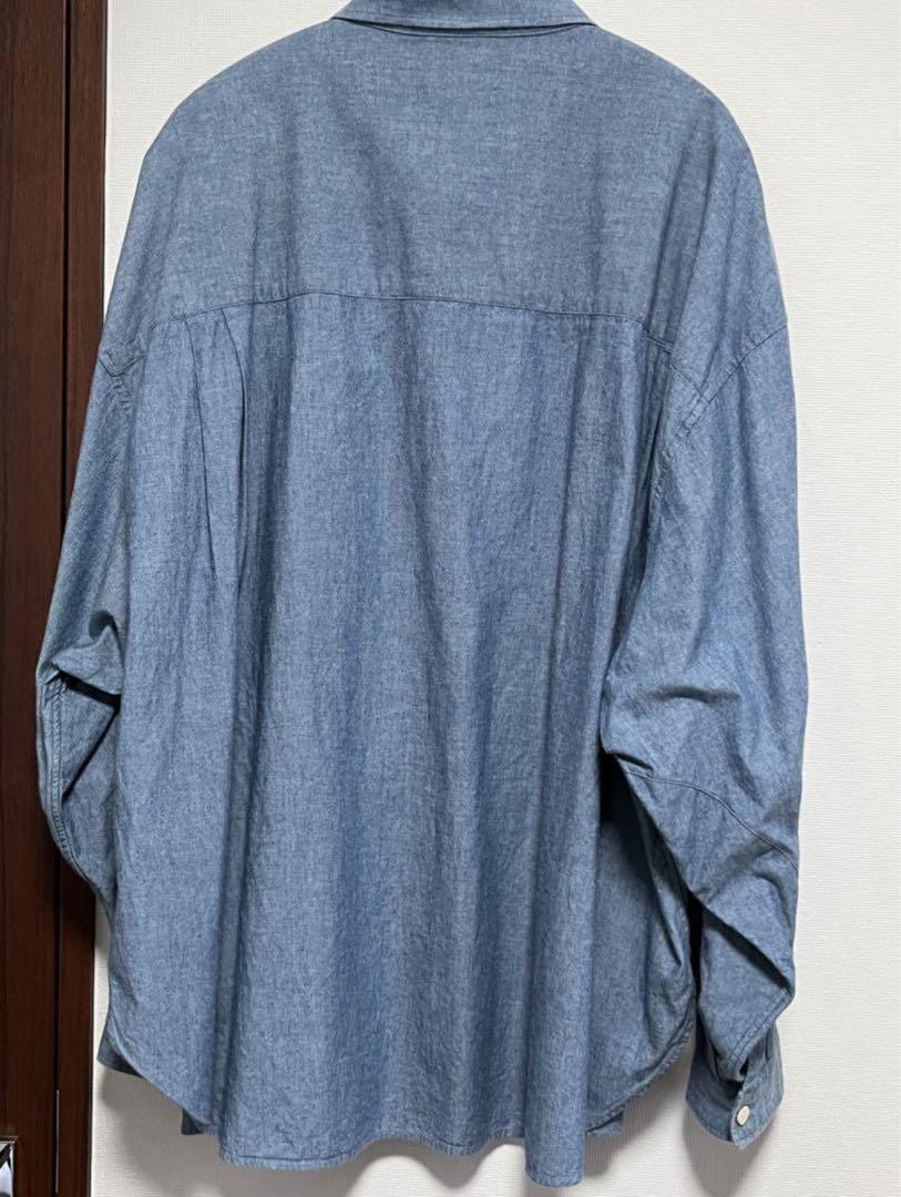 refomed 23SS シャンブレーシャツ ブルー 画像3