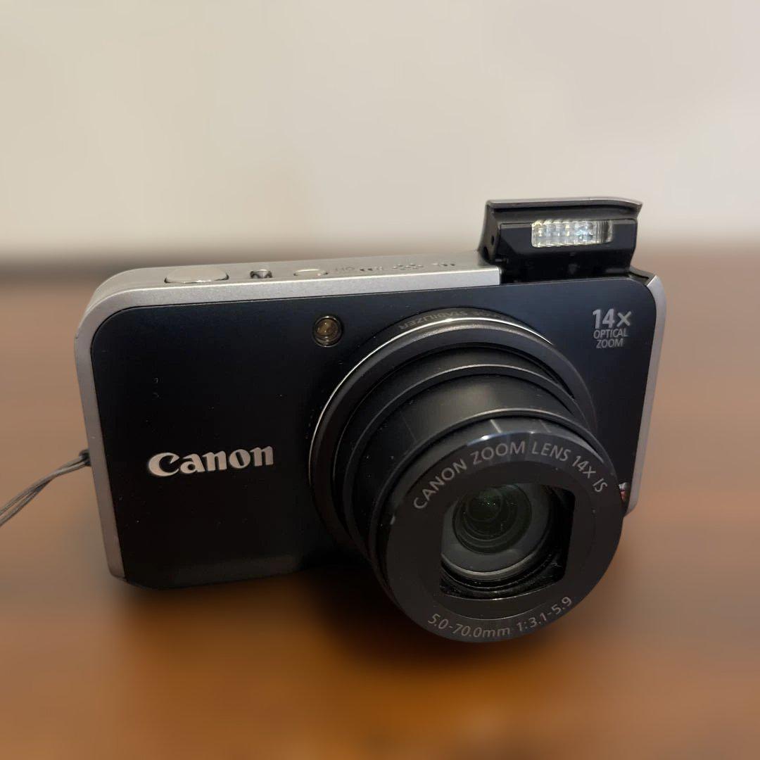 3839 Canon PowerShot SX210 IS ブラック デジカメ