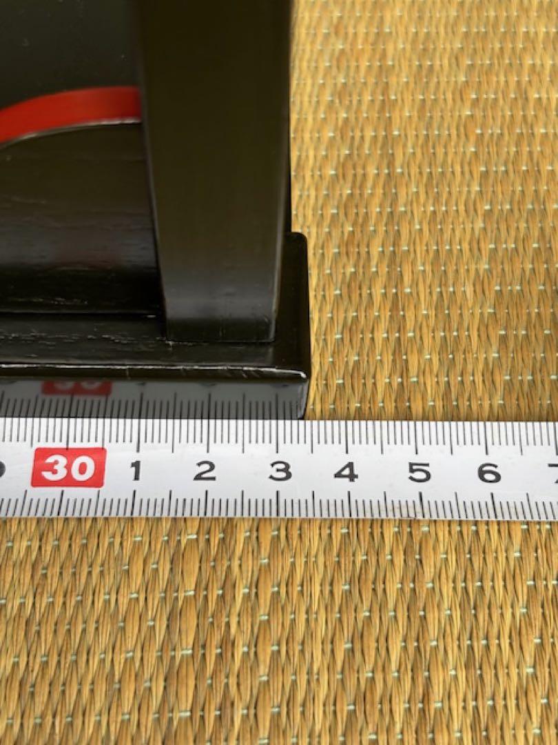 ① 茶道具 糸巻棚 青漆瓜紅 碌々斎好写 地板付 組立式 天然木 二重棚 紙箱入