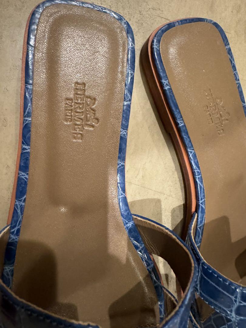 靴 Hermes crocodile slipper 38size