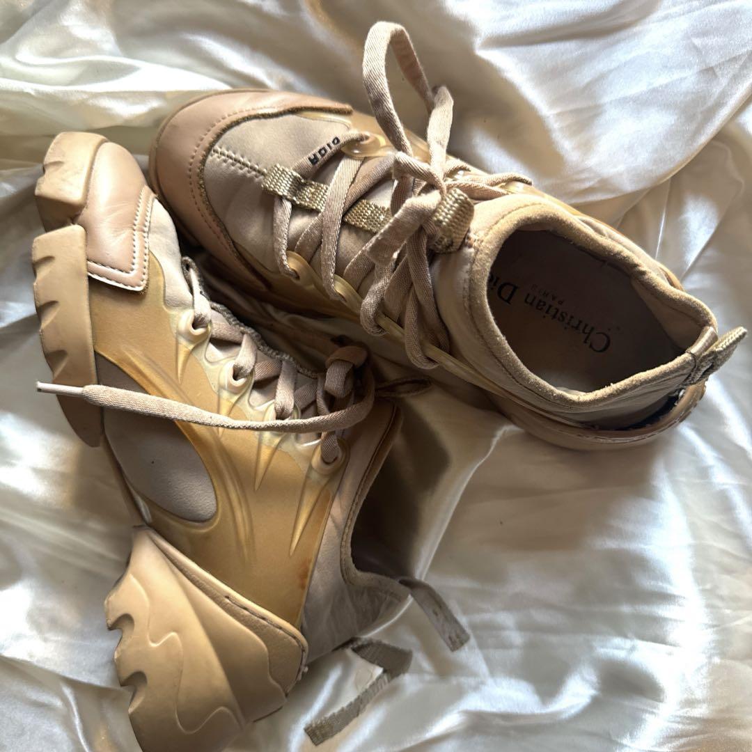 Dior ベージュ ハイカットスニーカー　36.5
