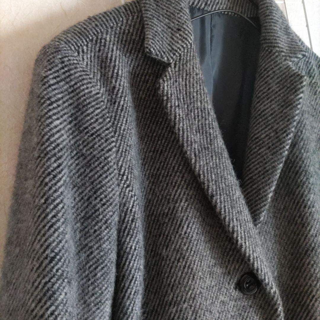 K&Mcollection　暖か軽量アンゴラ混ロングチェスターコート