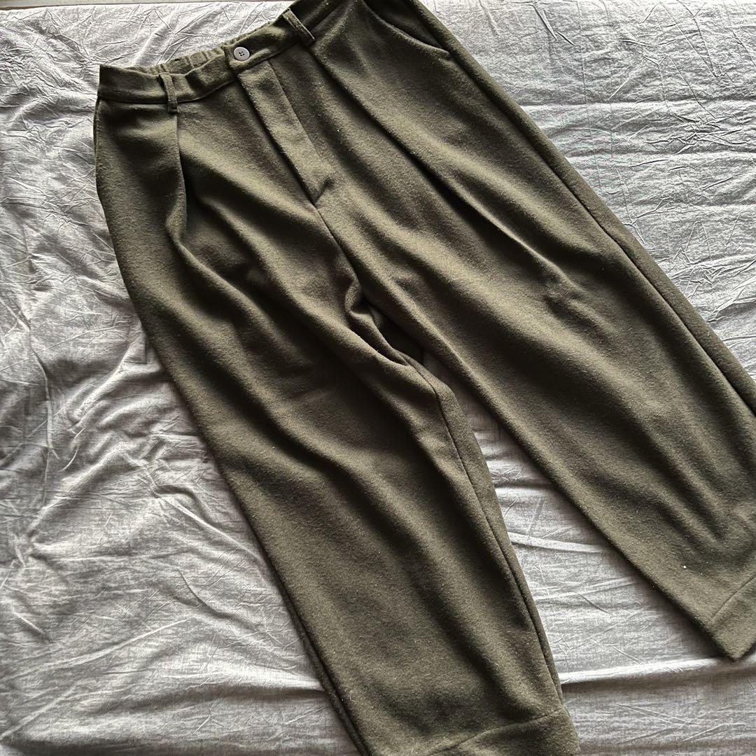 贅沢品 乱痴気 lantiki badhiya 1タックウールパンツ パンツ