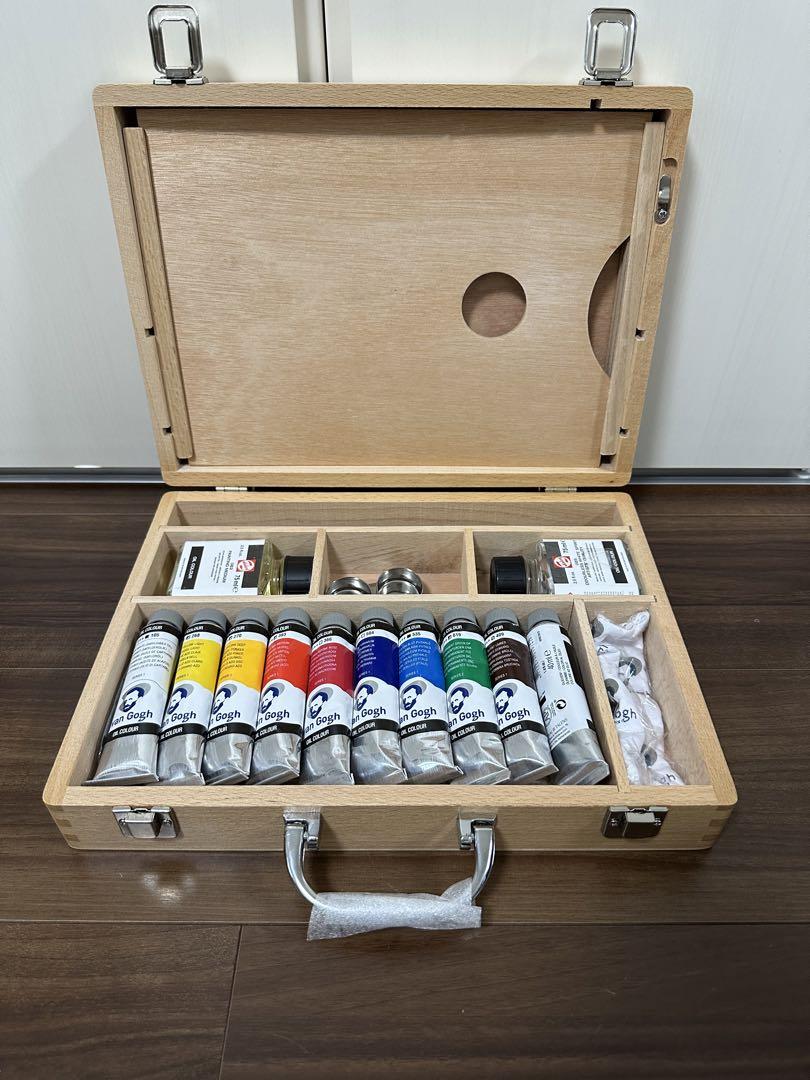 油絵セット 油絵具 セット ヴァンゴッホ 木箱入り - メルカリ