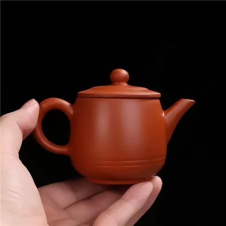 赤茶色 陶器 急須 小型